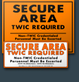 Secure Area Signs